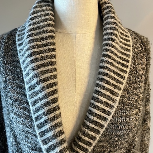 GAP relaxed fit women’s shawl collar cable knit cardigan double breasted look XS - Picture 3 of 16